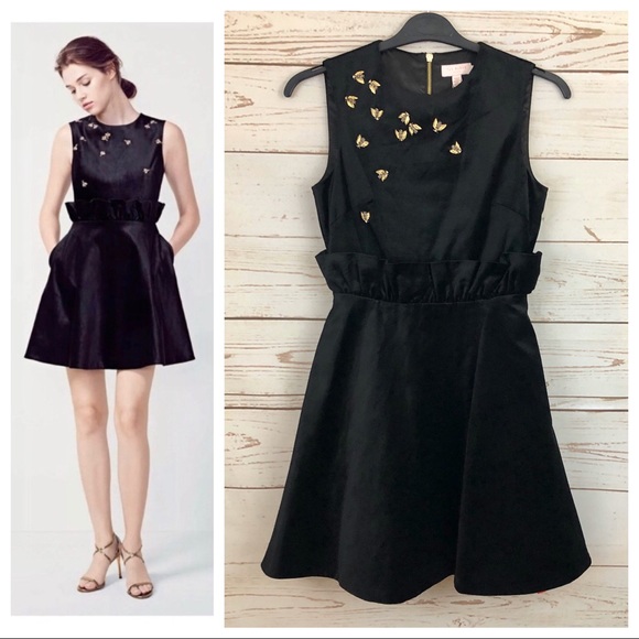 Ted Baker Dresses & Skirts - NWT Ted Baker Velvet Celeena Queen Bee Dress